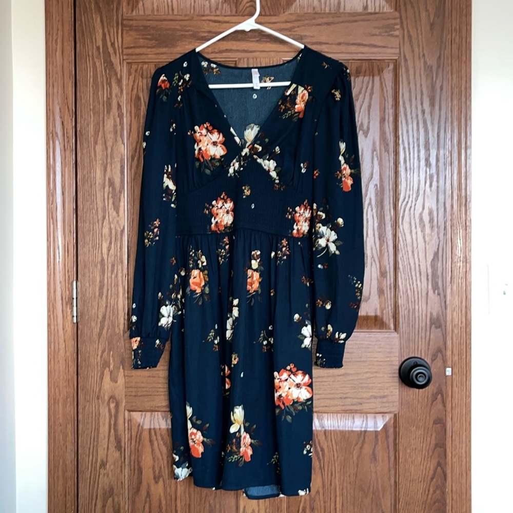Long Sleeve Floral Dress